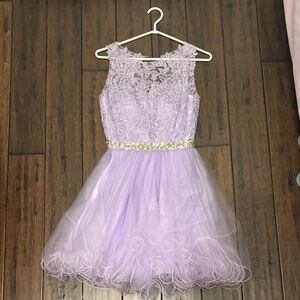 Lavender Lace Kids Dress